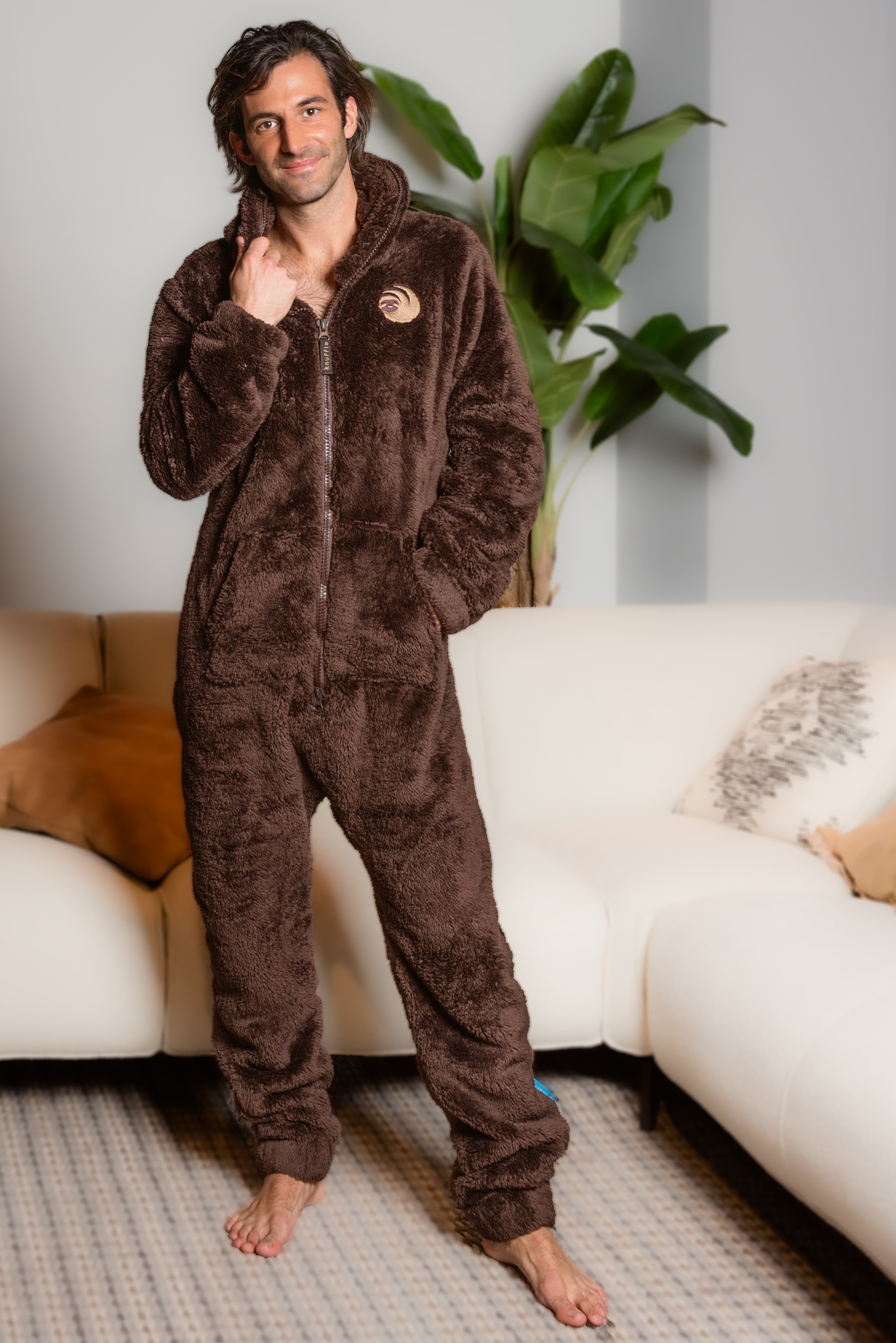 Men s Knuffle Fleece Onesie Warm Cozy Onesie for Men